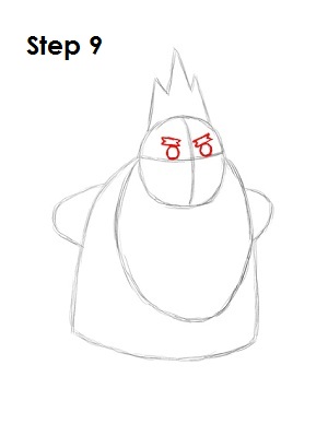 Draw Ice King Step 9