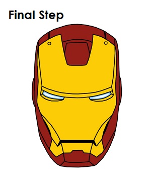 How to Draw Iron Man Final Step
