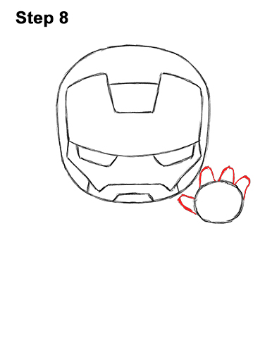 Draw Mini Chibi Cute Little Iron Man 8