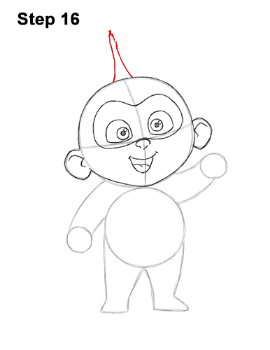 How to Draw Jack Jack Cute Baby Incredibles 16