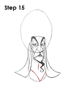 How to Draw Jafar Step 15