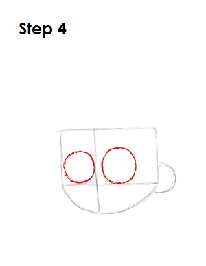 Draw Johnny Test Step 4