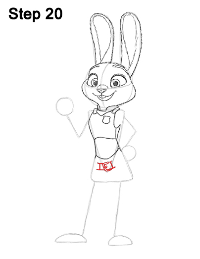 Draw Judy Hopps Zootopia 20