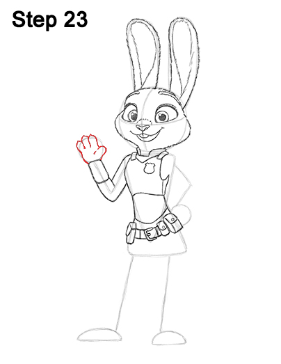 Draw Judy Hopps Zootopia 23