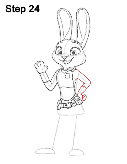 Draw Judy Hopps Zootopia 24