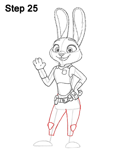 Draw Judy Hopps Zootopia 25