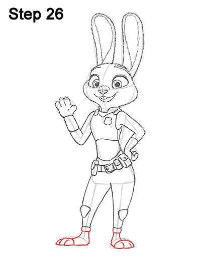 Draw Judy Hopps Zootopia 26