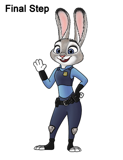 Draw Judy Hopps Zootopia