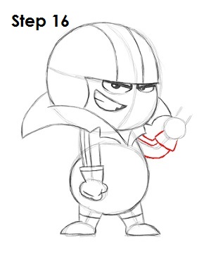 Draw Kick Buttowski Step 16