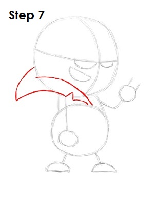 Draw Kick Buttowski Step 7