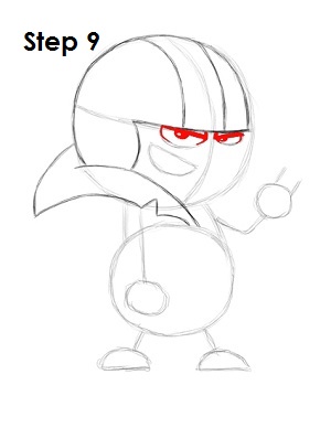 Draw Kick Buttowski Step 9