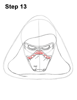 Draw Kylo Ren Star Wars 13