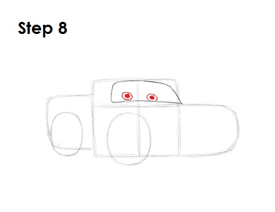 Draw Lightning McQueen Step 8