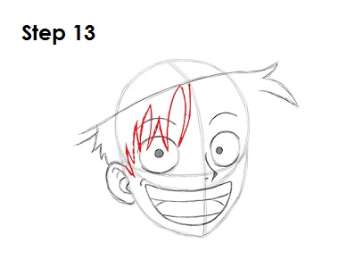 Draw Luffy 13