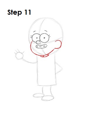 How to Draw Mabel Pines Step 11