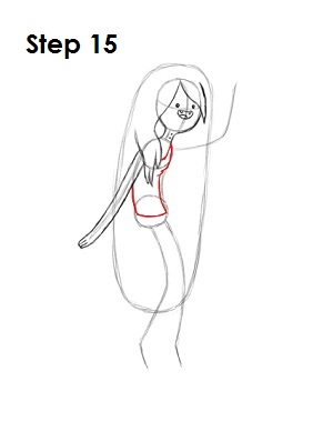 Draw Marceline Step 15