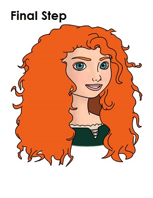 Draw Merida Disney's Brave