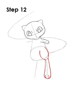 How to Draw Mew Step 12