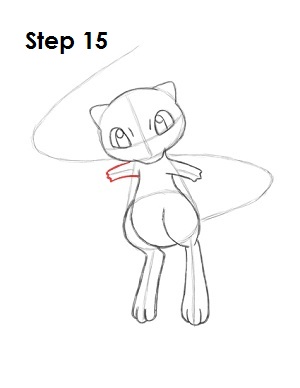 How to Draw Mew Step 15