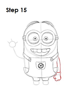 How to Draw a Minion Step 15