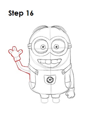 How to Draw a Minion Step 16