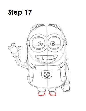 How to Draw a Minion Step 17