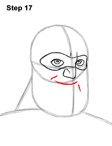 How to Draw Mr. Incredible Bob Parr 17