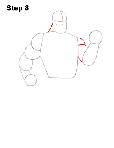 How to Draw Mr. Incredible Bob Parr 8