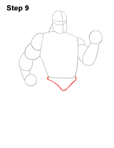 How to Draw Mr. Incredible Bob Parr 9