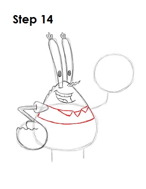 Draw Mr Krabs 14