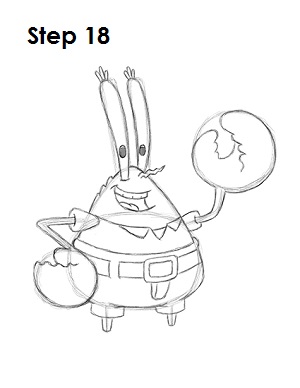 Draw Mr Krabs 18