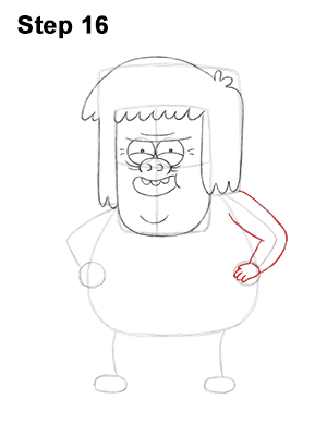 Draw Muscle Man Regular Show 16