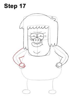 Draw Muscle Man Regular Show 17