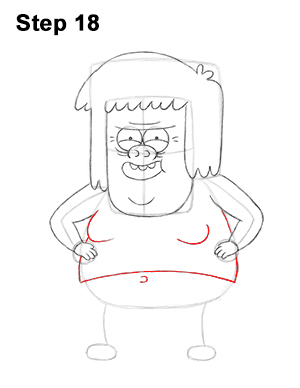 Draw Muscle Man Regular Show 18