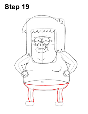 Draw Muscle Man Regular Show 19