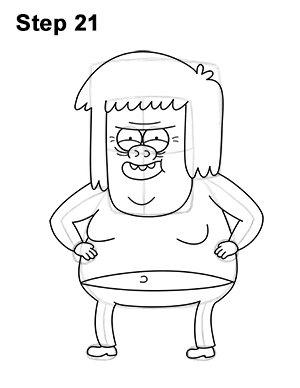 Draw Muscle Man Regular Show 21