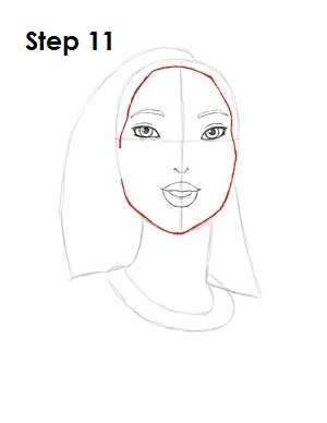 How to Draw Pocahontas Step 11