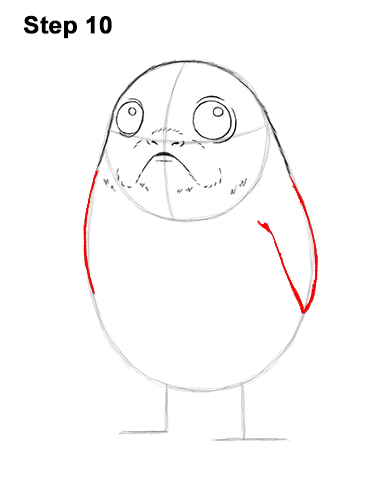 How to Draw Cute Porg Star Wars Episode VIII Last Jedi 10