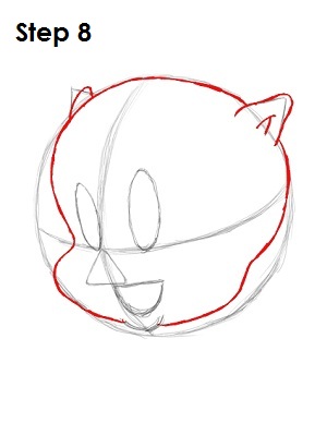 Draw Porky Pig Step 8