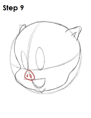 Draw Porky Pig Step 9