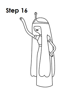 Draw Princess Bubblegum Step 16