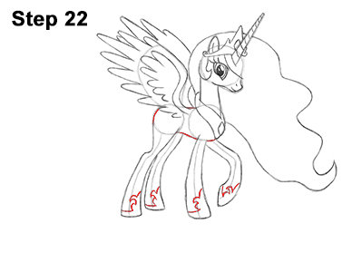 Draw Princess Celestia 22