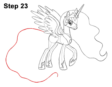 Draw Princess Celestia 23