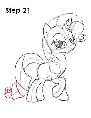 Draw Rarity Pony 21