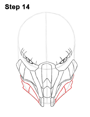 Draw Reptile Mortal Kombat 14