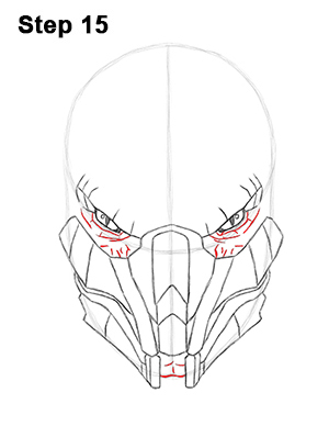 Draw Reptile Mortal Kombat 15