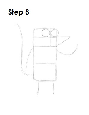 How to Draw Rigby Step 8