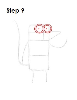 How to Draw Rigby Step 9