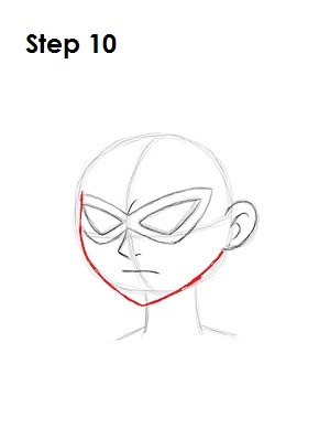 How to Draw Robin Step 10