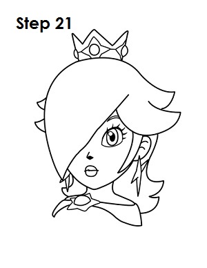  Draw Rosalina Step 21